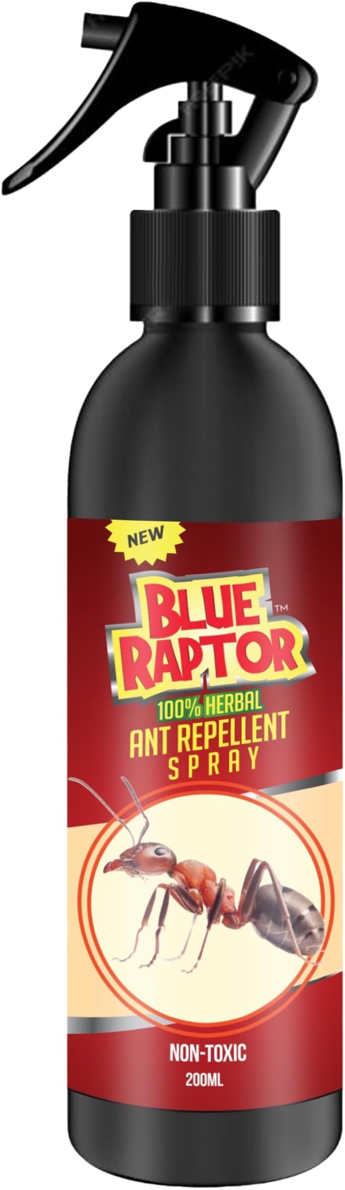 Blue Raptor Herbal Ant Control Spray, 200ml | Safe for Babies & Pets | Powerful Red Ant Defense for Home & Kitchen | Powerful Red Ant Barrier for Household Use | Pack of 1 (200ml) | - FORMULATION 3X