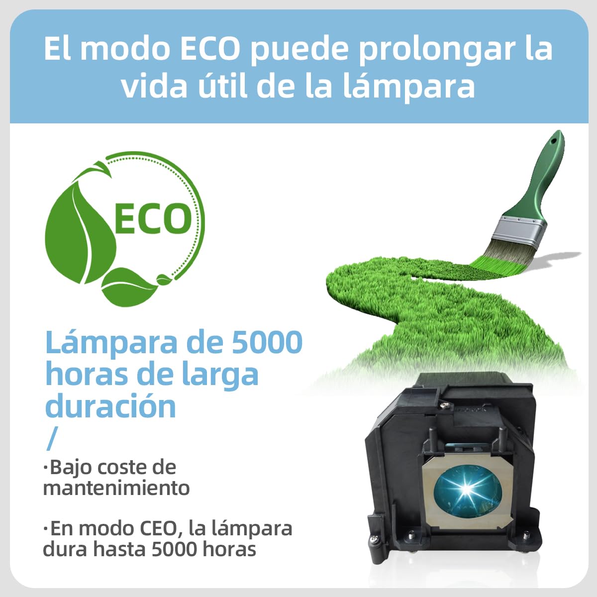 Lampe de Projecteur EL PLP71 compatible Epson eb-470 eb-475w eb-475we eb-475wi eb-475wie eb-480 eb-480e eb-485w eb-485wi eb-485we eb-1400wi eb-1410wi