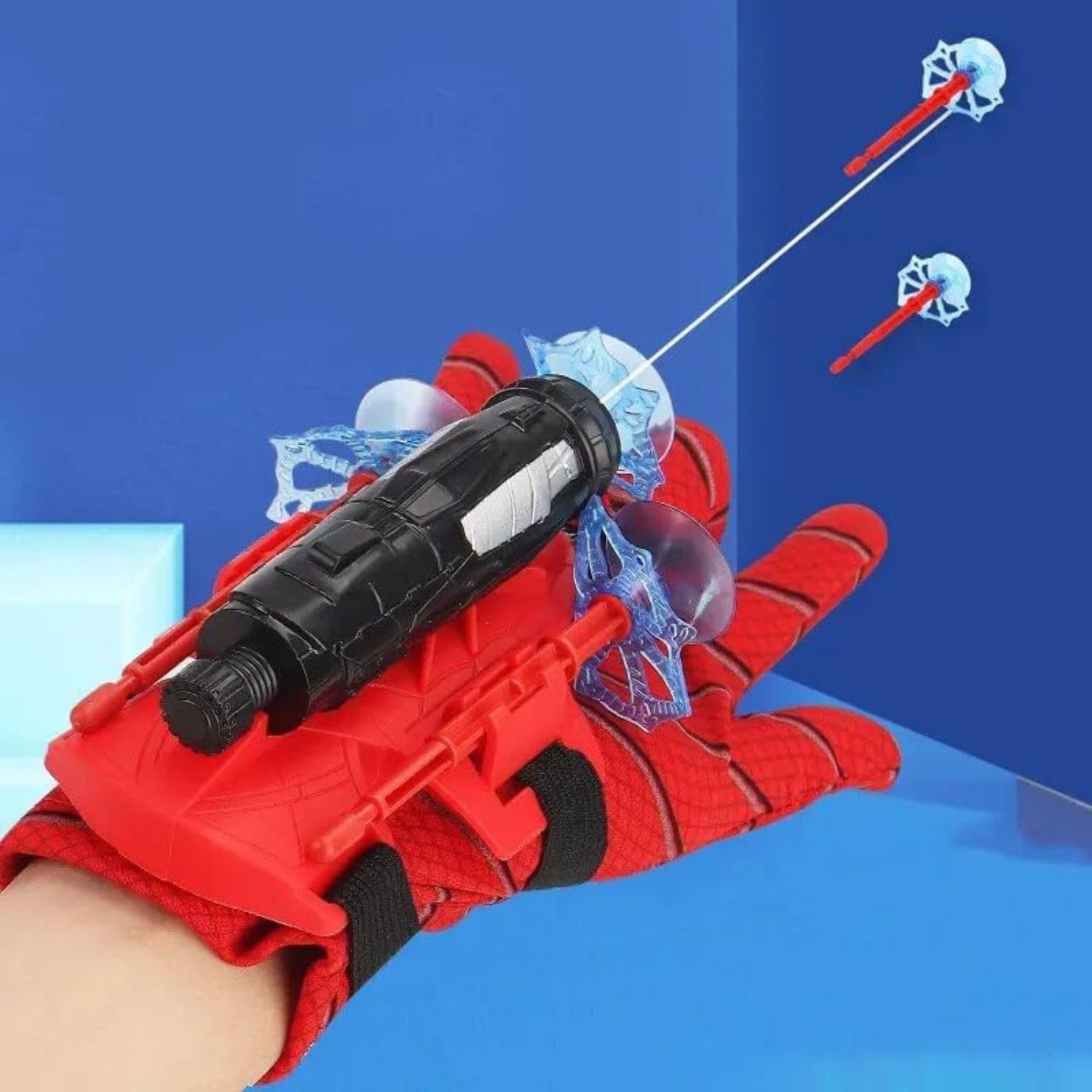 DEOXY Spider Web Shooter Toy, Finger Projectile Launcher, Heroic Web Shooting Action Toys for Kids 3 to 8 Year Old