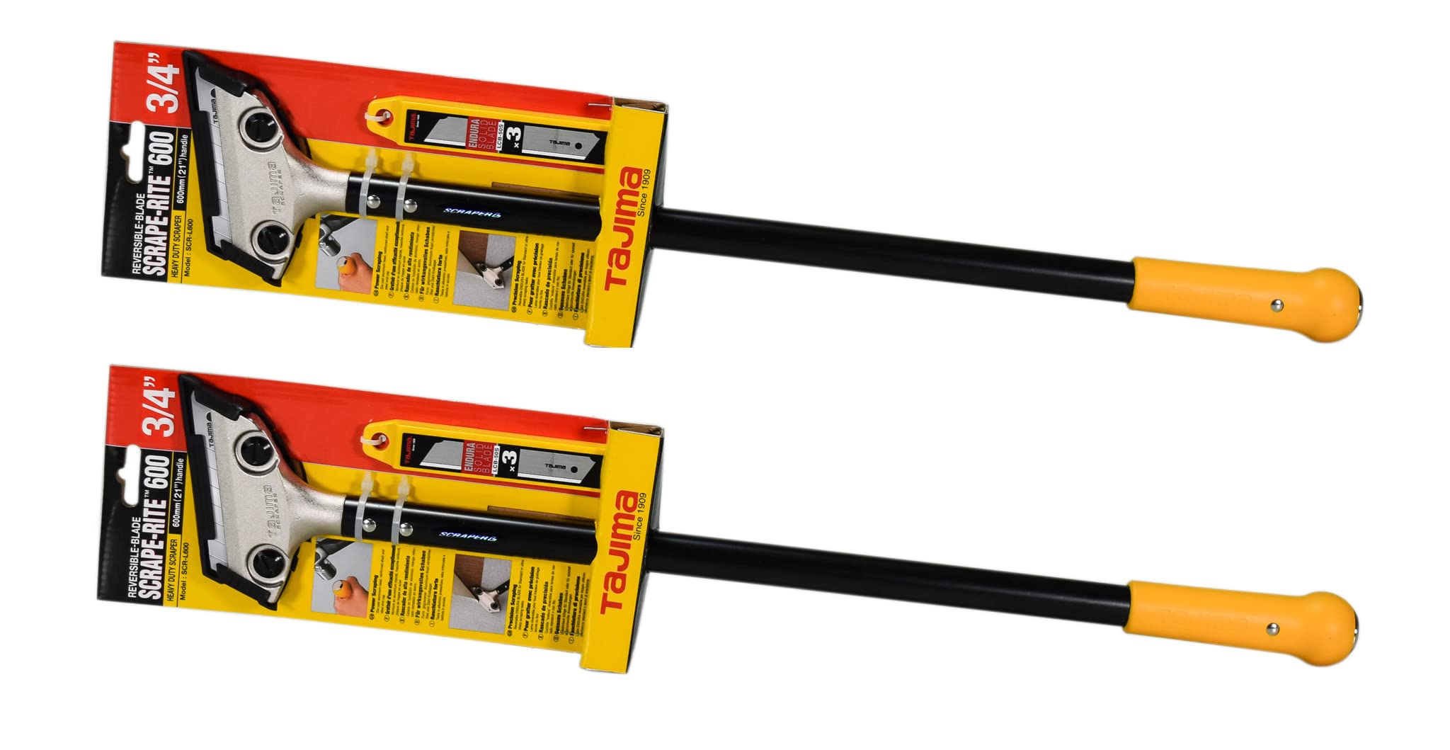 Tajima SCR-L600 Scrape-Rite 24" Heavy-Duty Reversible-Blade Scraper (Two Pack)
