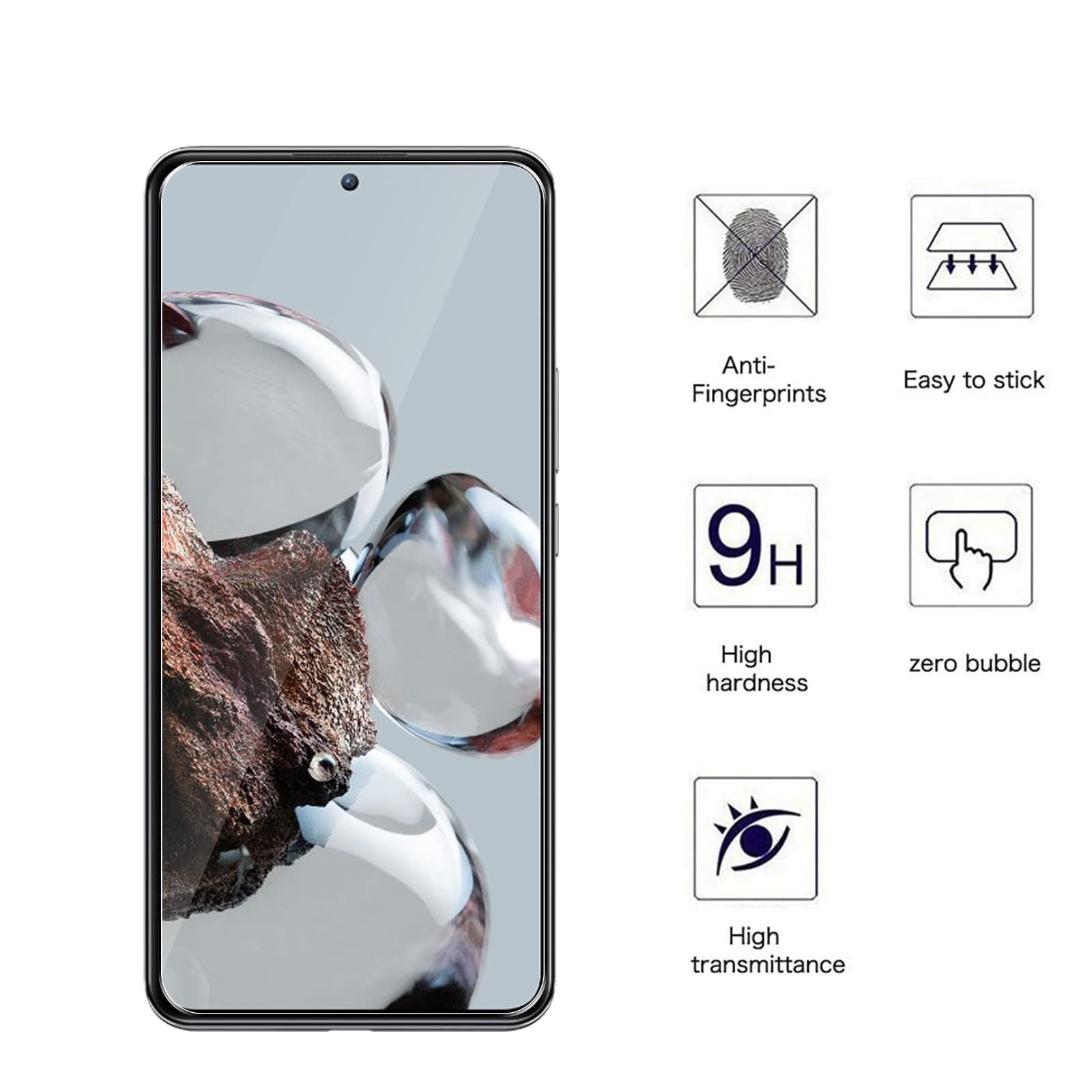 moex Pellicola protettiva in vetro per Xiaomi 12T / 12T Pro, robusta e