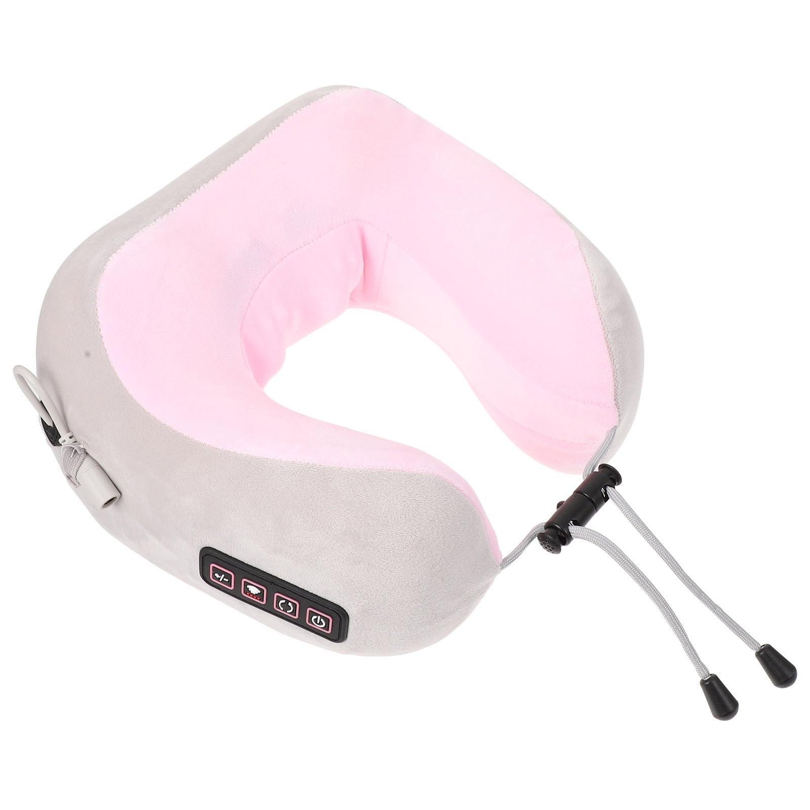 Nacken und Schultermassagegerät mit Wärme und Vibration, 1200ma, Rosa