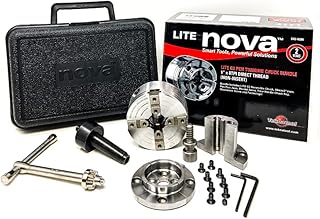NOVA 48306 Lite G3 Wood Lathe Pen Turning Chuck Bundle with 1 in. x 8 TPI Direct Thread