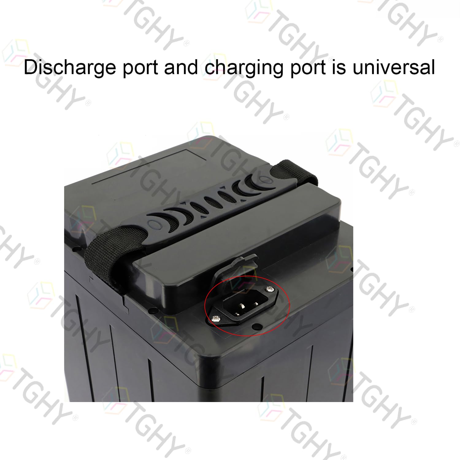 TGHY Batterie au Lithium 48 V, 60 V et 72 V pour voiturette de Golf et cyclomoteur (18 Ah à 30 Ah), avec Chargeur et poignée de Transport.,48v28ah