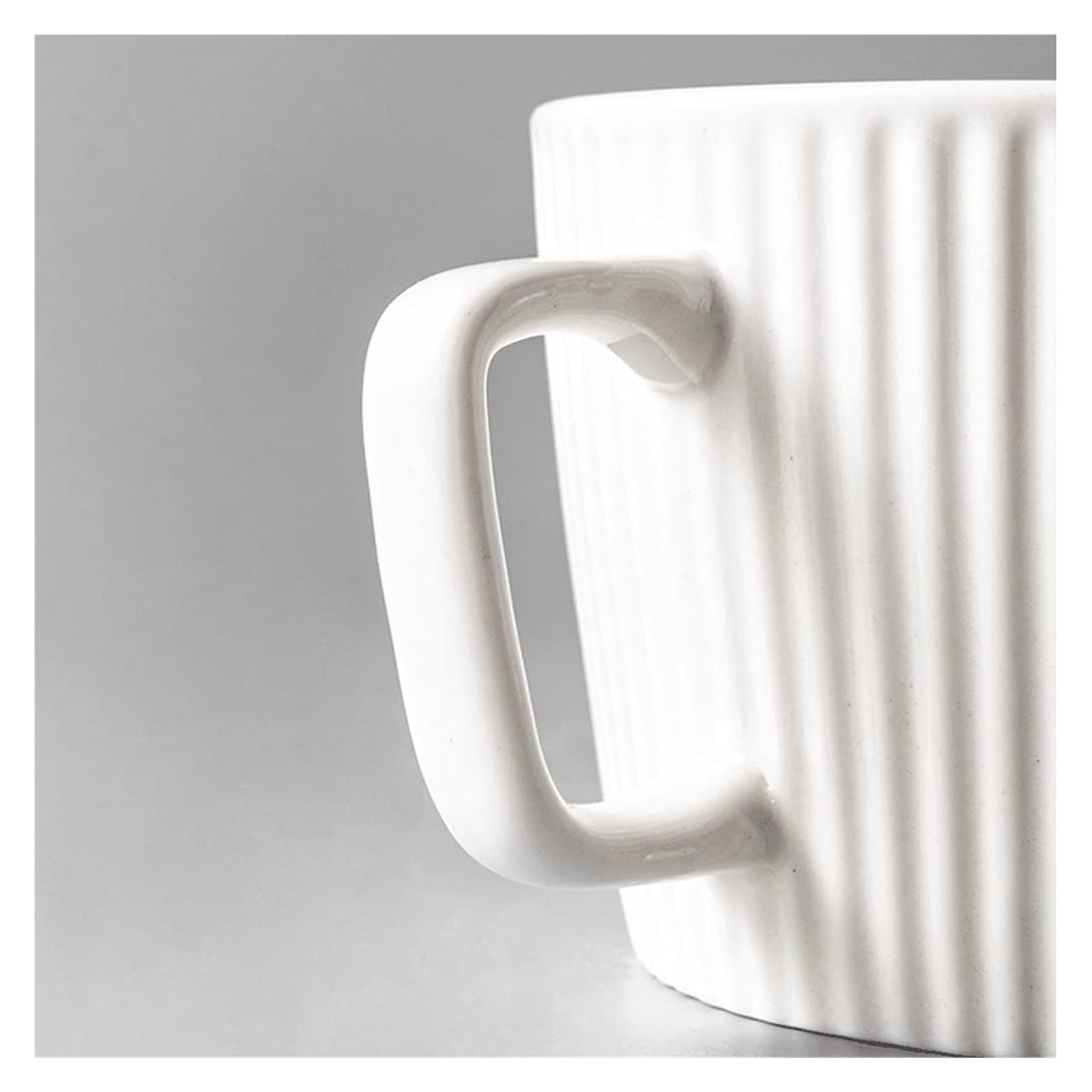 Amazon.co.jp: マグ 縦ストライプセラミックコーヒーカップ250ML再利用 