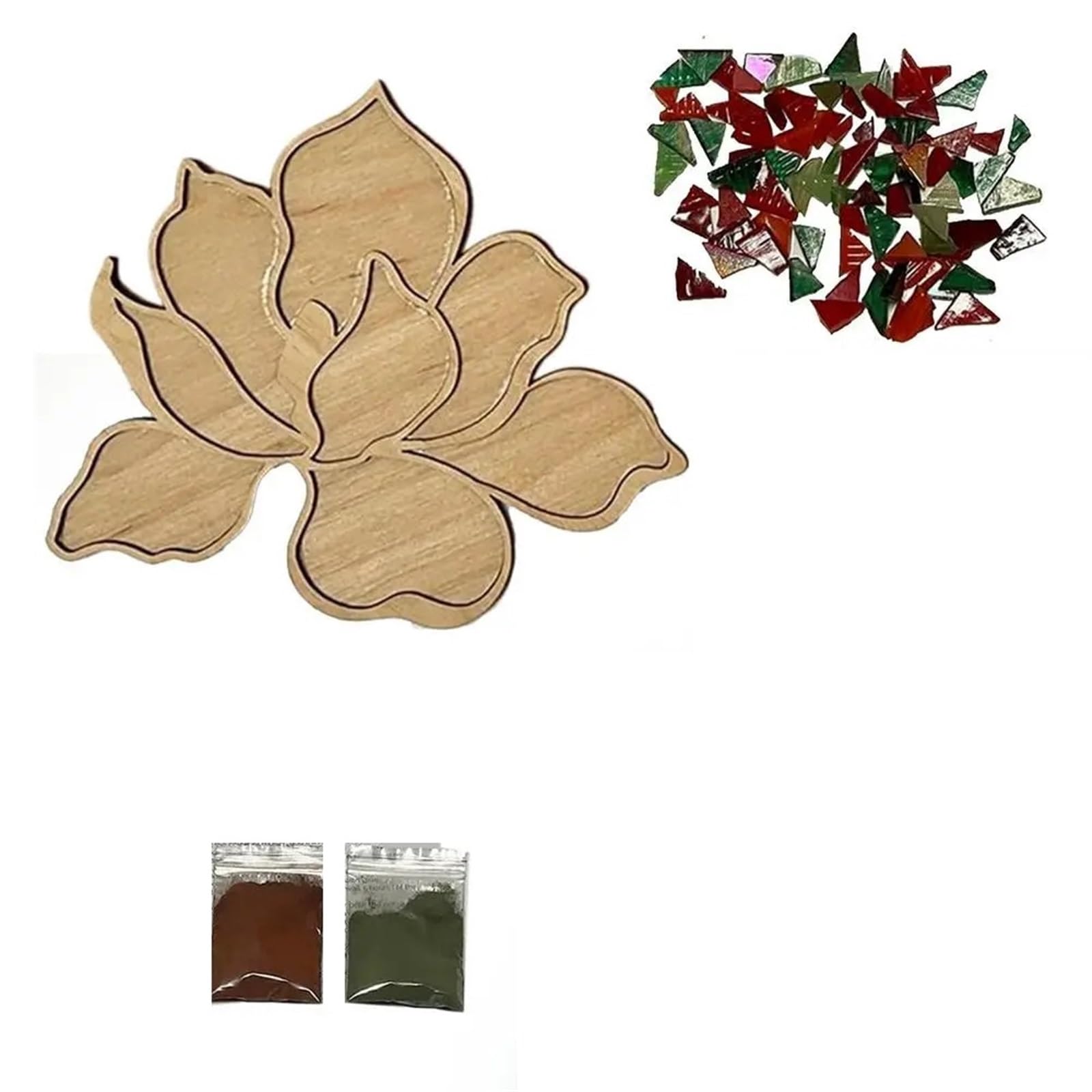 MEYTXOA Kit Mosaico Kit di arte del mosaico Creatività Opere d'arte fatte a mano Pezzi Fiore loto Design Mosaico Forniture for arti e mestieri