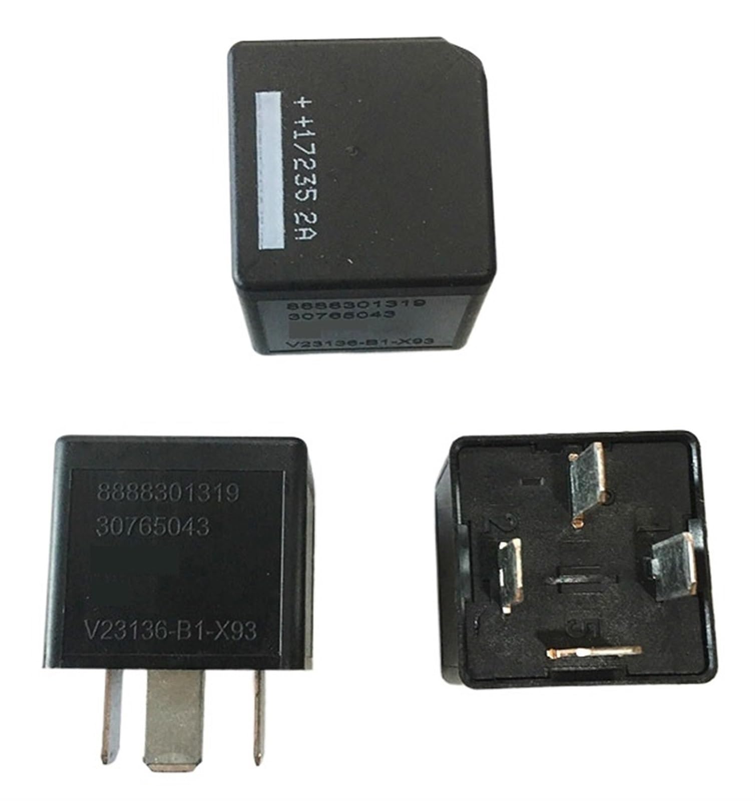 Relé automotriz V23136-B1-X93 de 12V 4 pines recambio V23136-B1-X66 para circuito de coche