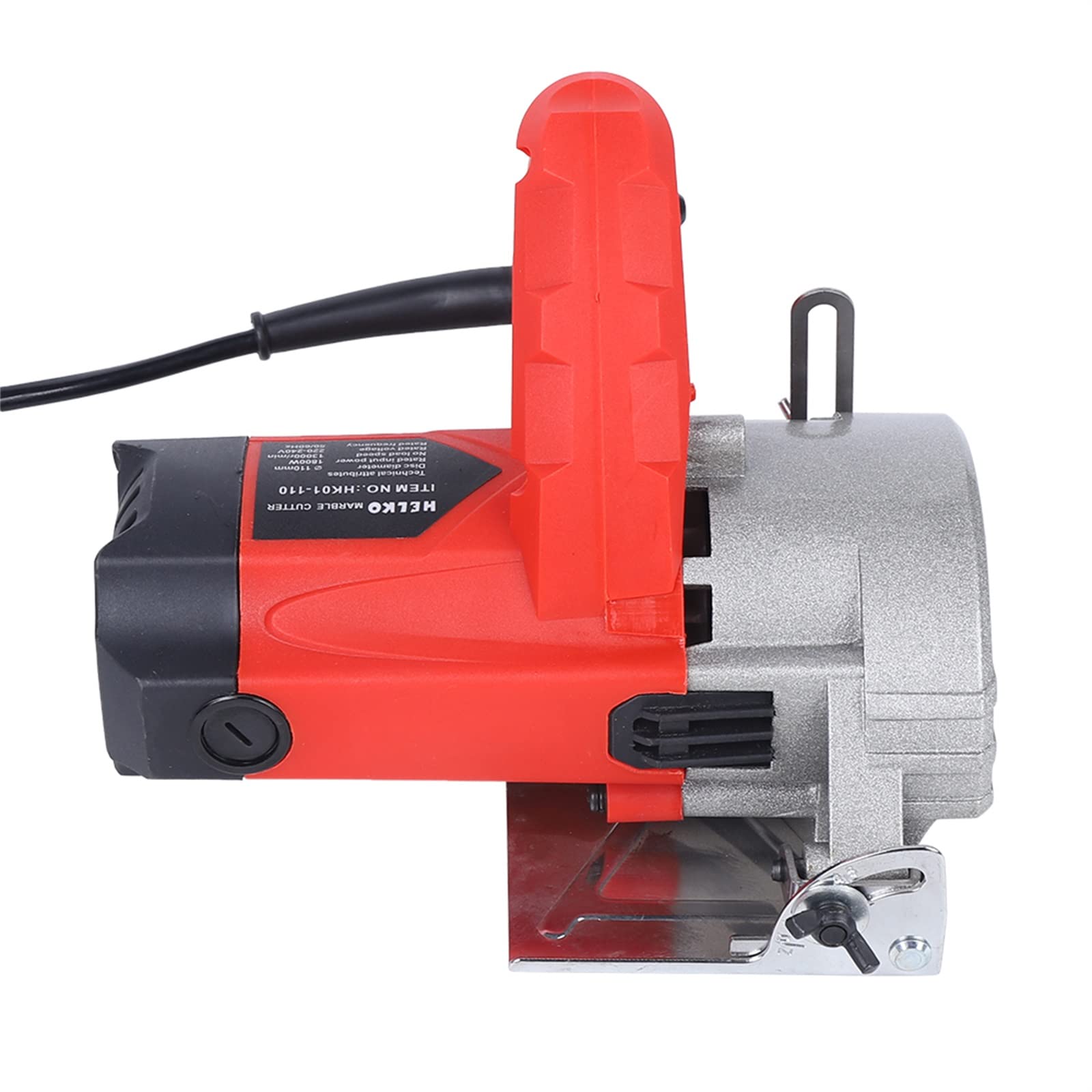 Cortador eléctrico de azulejos manual para azulejos y madera, máquina de corte de piedra con 2 hojas, engranaje doble, profundidad de corte máxima 0-34 mm