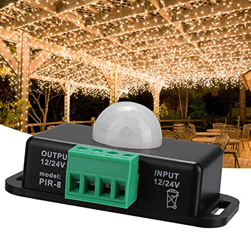 Chave do sensor DC 12V 24V, sensor infravermelho do corpo, para lâmpada LED Lâmpada incandescente Lâ