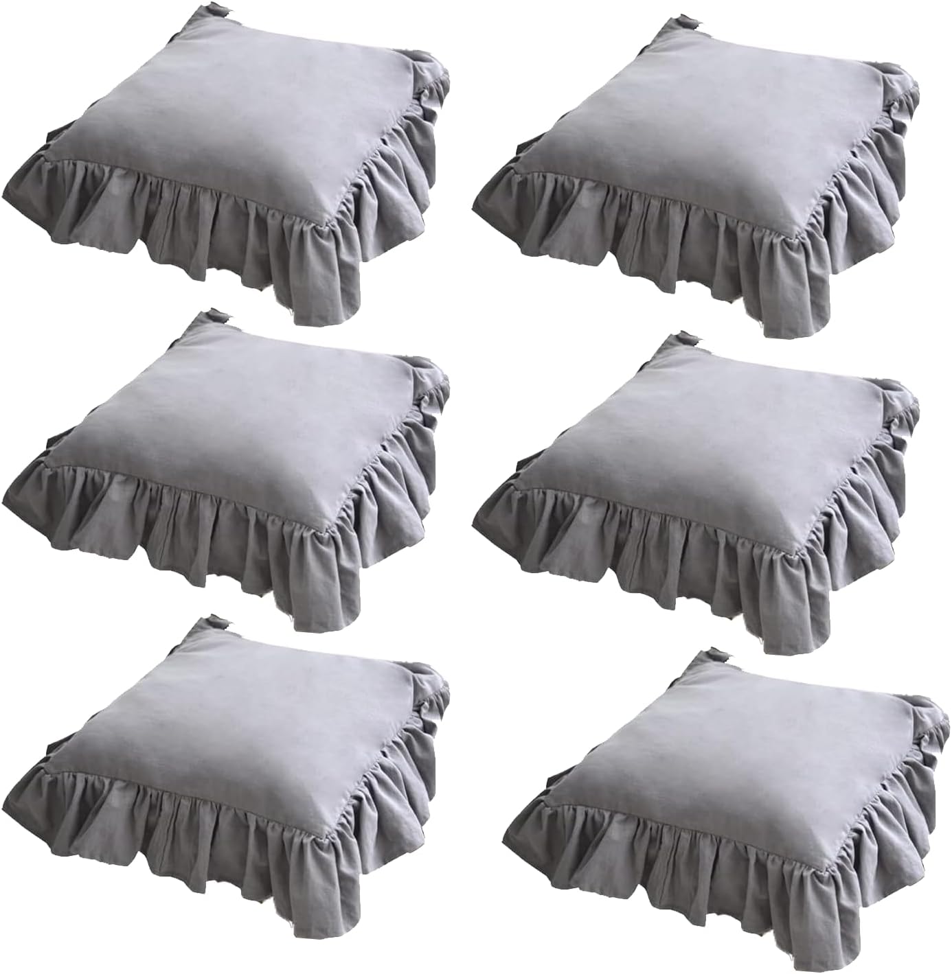 Amazon.com: YOCOVER Ruffled Chair Pads for Dining Chair, Vintage Seat ...