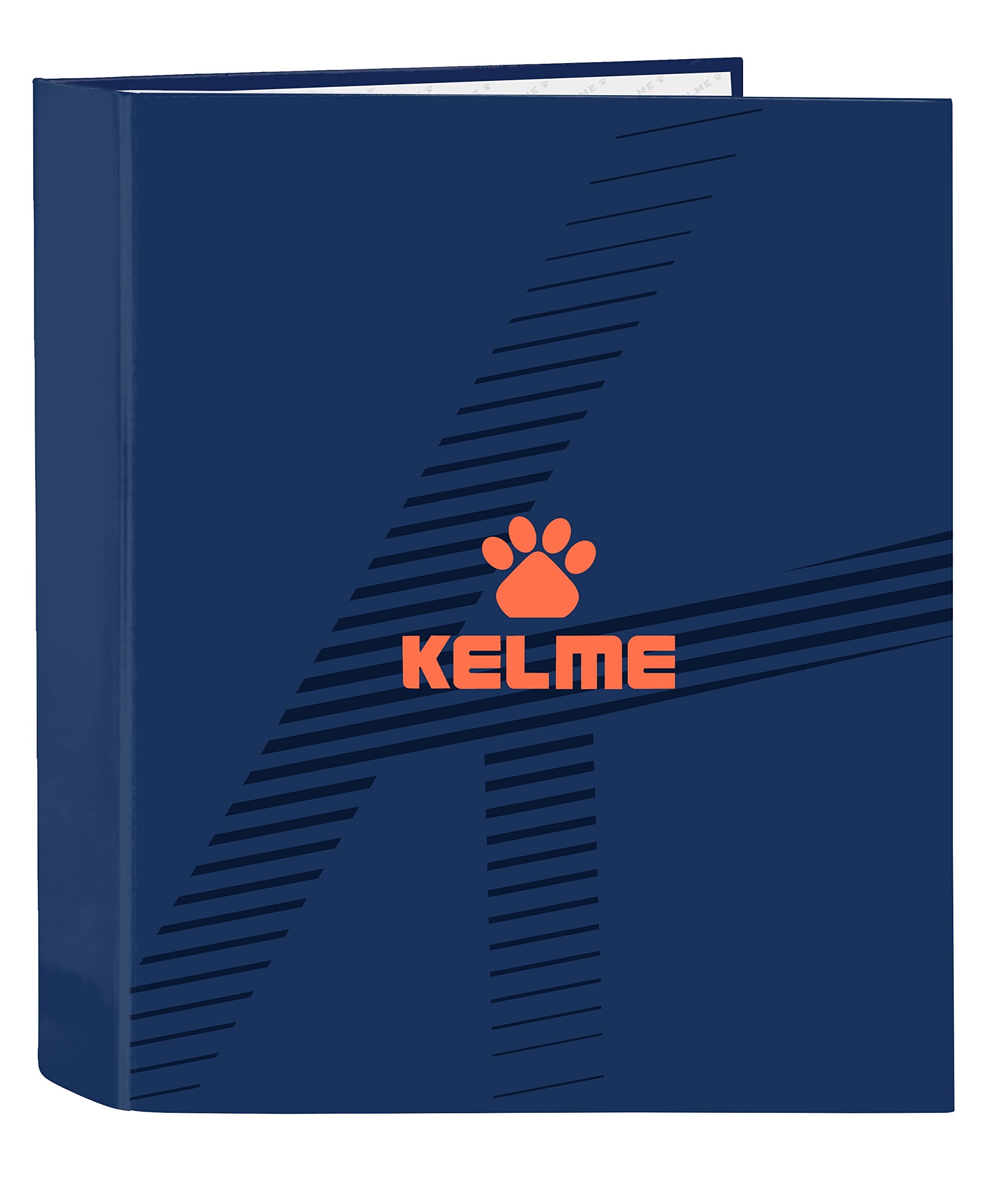 Safta Kelme – Folio Binder, 4 Rings, Ideal for Children of Different Ages, Comfortable and Versatile, Quality and Resistance, 27 x 6 x 33 cm, Navy Blue and Orange
