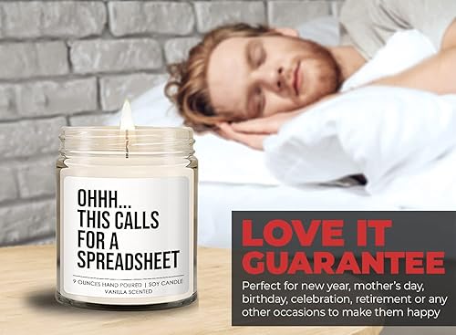 Miniatura 7 de Vela contable 9oz OOOH, Esto llama, Oficina Contabilidad Asesor Financiero Colegas Analista Impuesto CPA Hoja de cálculo Auditor Contable