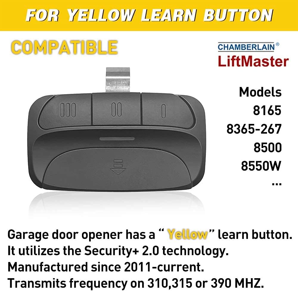 Buy Liftmaster Garage Door Remote Control For Chamberlain Craftsman Has Yellow And Or Purple Learn Button With Frequency 310 315 390mhz Security 2 0 370lm 371lm 893lm 2 Pack Online In Indonesia B0894g53rb Buy Liftmaster Garage Door Remote Control For Chamberlain Craftsman Has Yellow And Or Purple Learn Button With Frequency 310 315 390mhz Security 2 0 370lm 371lm 893lm 2 Pack Online In Indonesia B0894g53rb