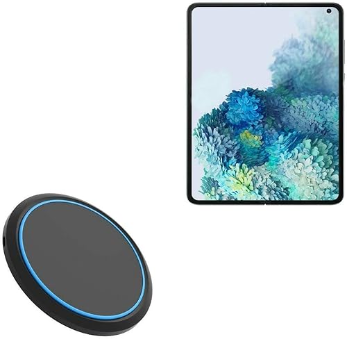 Cargador para Samsung Galaxy Z Fold 2 (cargador de BoxWave) - Cargador inalámbrico SwiftCharge PowerDisc (15W) con cargadores inalámbricos que