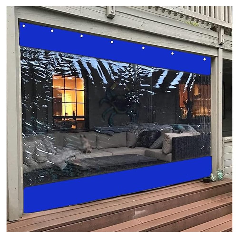Rideaux de porte en vinyle transparent et imperméables et résistants pour extérieur, bâches industrielles pour terrasse et pergola
