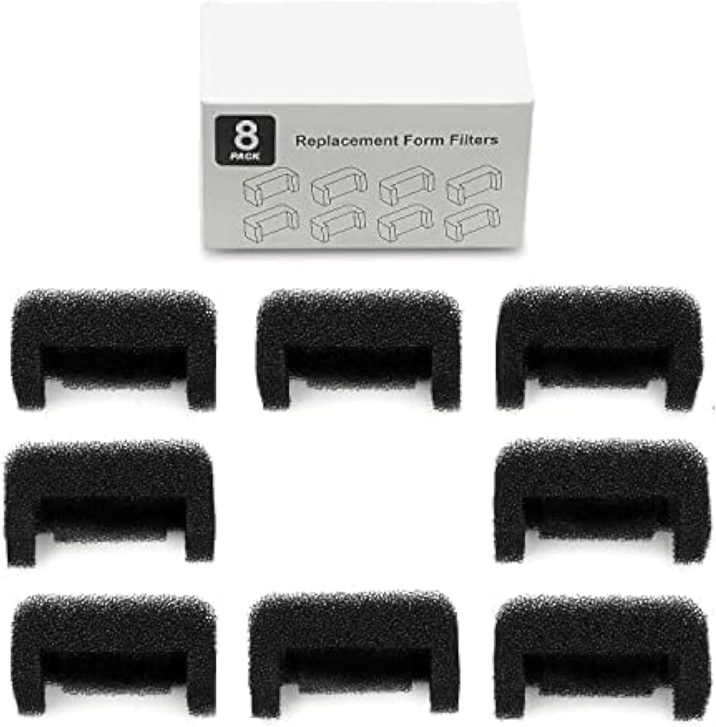 VinDox Cat Fountain Foam Filter 8 Packs
