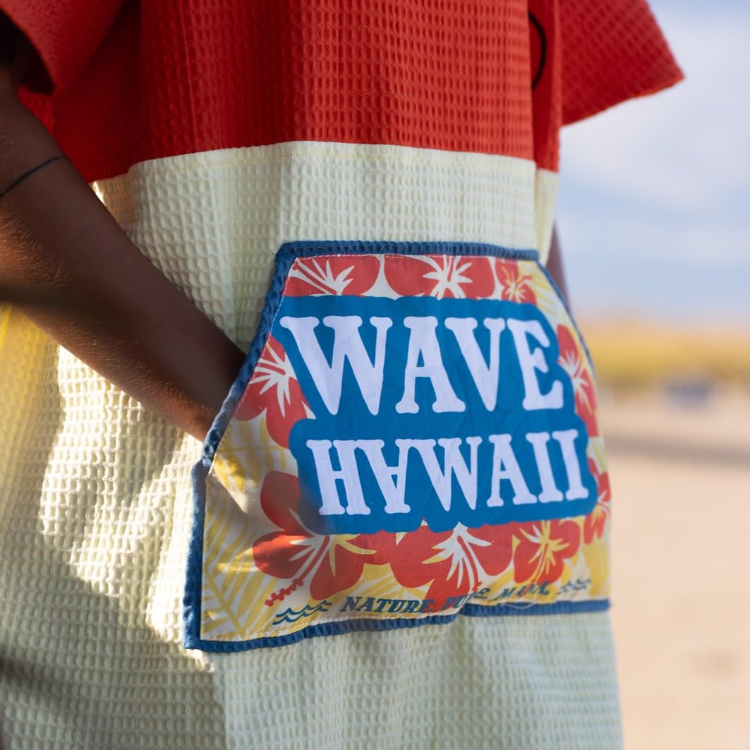WAVE HAWAII Travel-Badeponcho Damen & Herren, Gr. S-M 151-183cm | Wailua