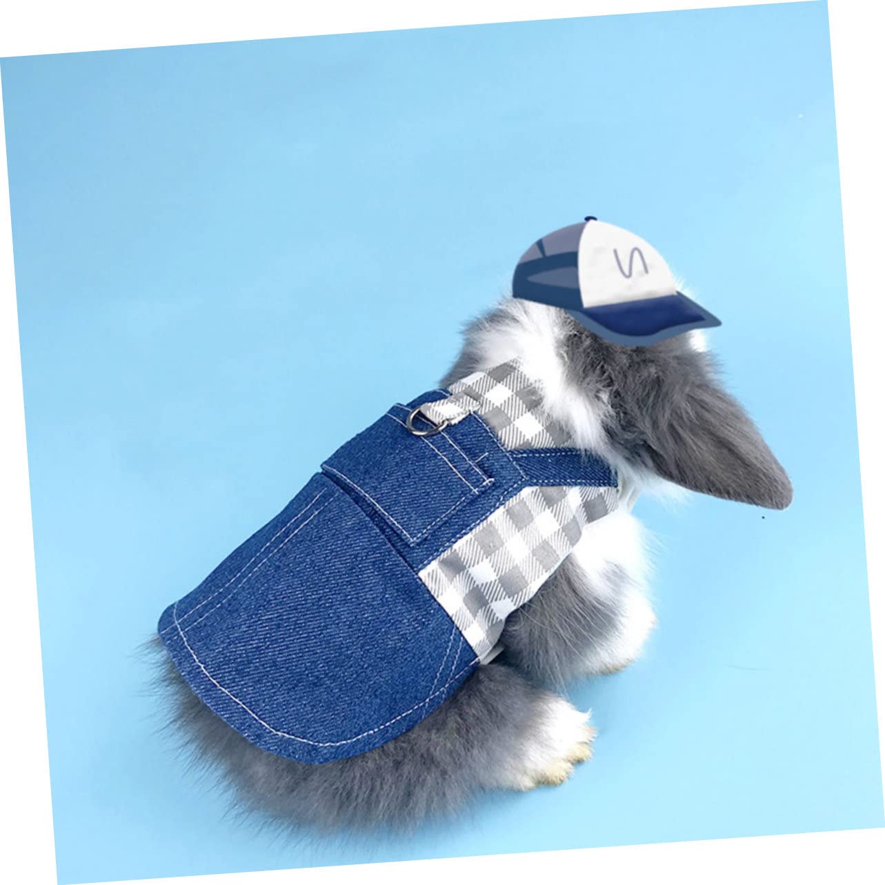 Hohopeti 2sets Verstelbare Konijnenharnas Met Cartoon Ontwerp Lichtgewicht Comfortabel Voor Huisdieren Ontsnappingsbestendige Traction Leash Voor Bunnies