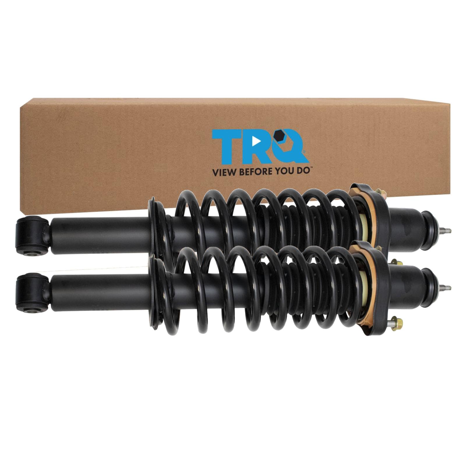 TRQ Rear Complete Loaded Strut Shock &amp; Spring Assembly Pair Set for 2011-2017 Jeep Compass / 2011-2017 Jeep Patriot