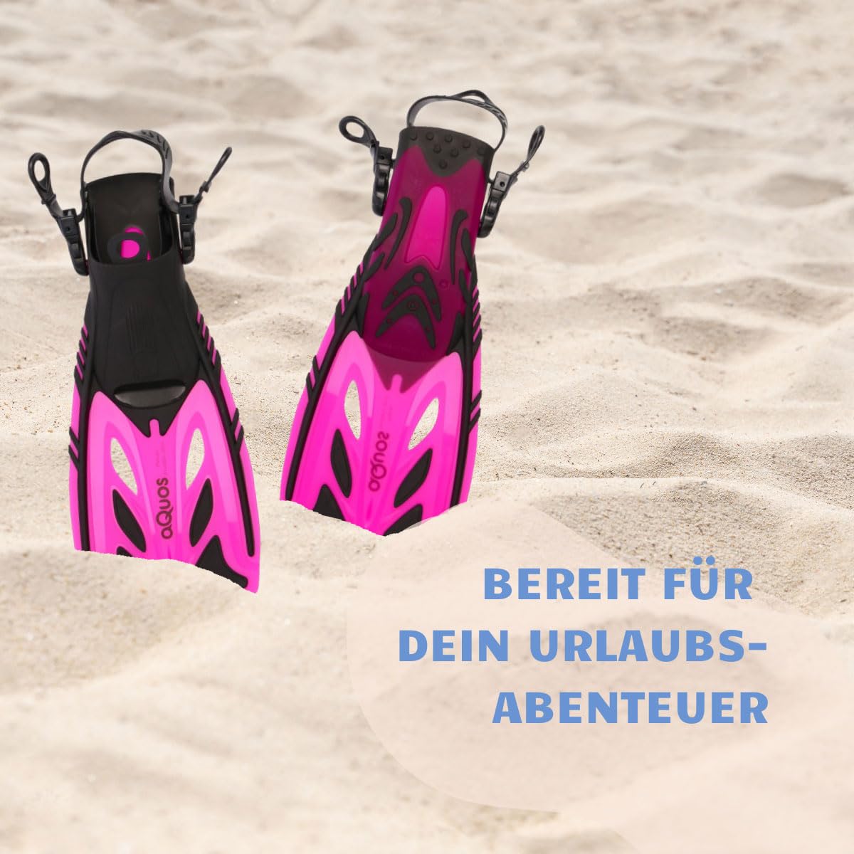 Aquos Kinder Flossen Pelican Taucherflossen verstellbar 27-31 32-37 mitwachsend
