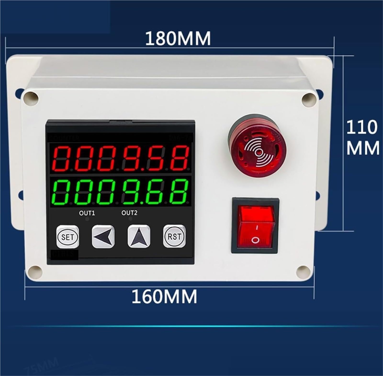 Digitaler Zähler, automatischer Induktionszähler, 70 cm Schaltabstand, Stückzählung bis 999999, automatischer Summierer, Förderband, Produktionslinie