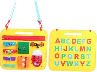 HONMEET Vestir Placa De Aprendizagem Crianças Placa Ocupada Pré-Escola Habilidades Básicas Brinquedos Bebê Placa Ocupada Bebê Educação Precoce Brinquedos Jardim De Infância Auxiliares De