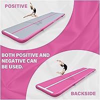 Vista 2 de AKSPORT Colchoneta inflable de gimnasia de 10 pies, 13 pies, 16 pies, 20 pies, 23 pies, con bomba de aire, para uso doméstico, entrenamiento