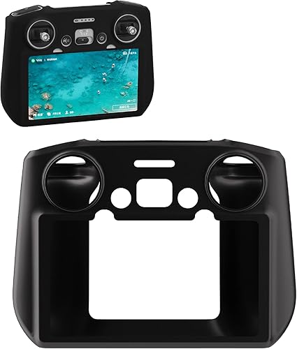 Miniatura 10 de Funda de silicona compatible con DJI Mini 3 Pro RC Accesorios de control remoto a prueba de caídas antideslizante RC cubierta protectora (rojo)