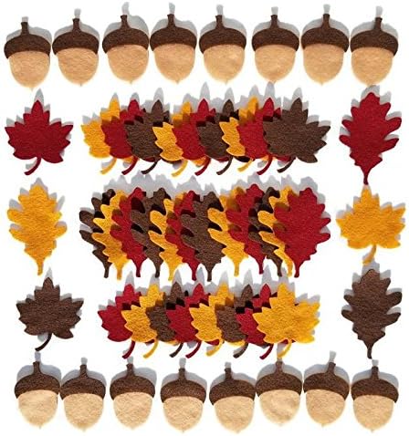 Felt Autumn Leaves and Acorns by Wildflower Toys TM