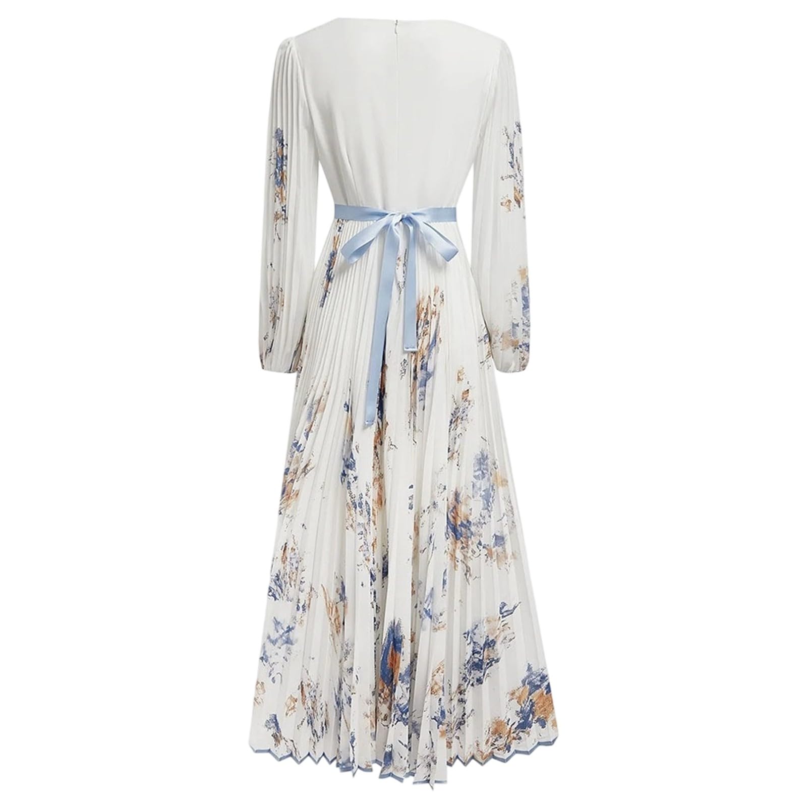 Robe de soirée élégante pour mariage, robe de cocktail trapèze pour femme, robe en mousseline de soie, col en V, robe maxi d'été taille haute, robe florale, robe de cocktail, robe d'été décontractée