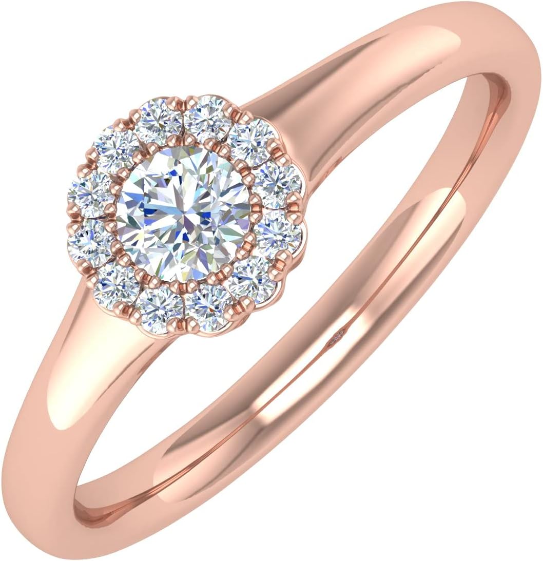1/4 Carat Diamond Engagement Ring Band in 14K Gold (I1-I2 Clarity)