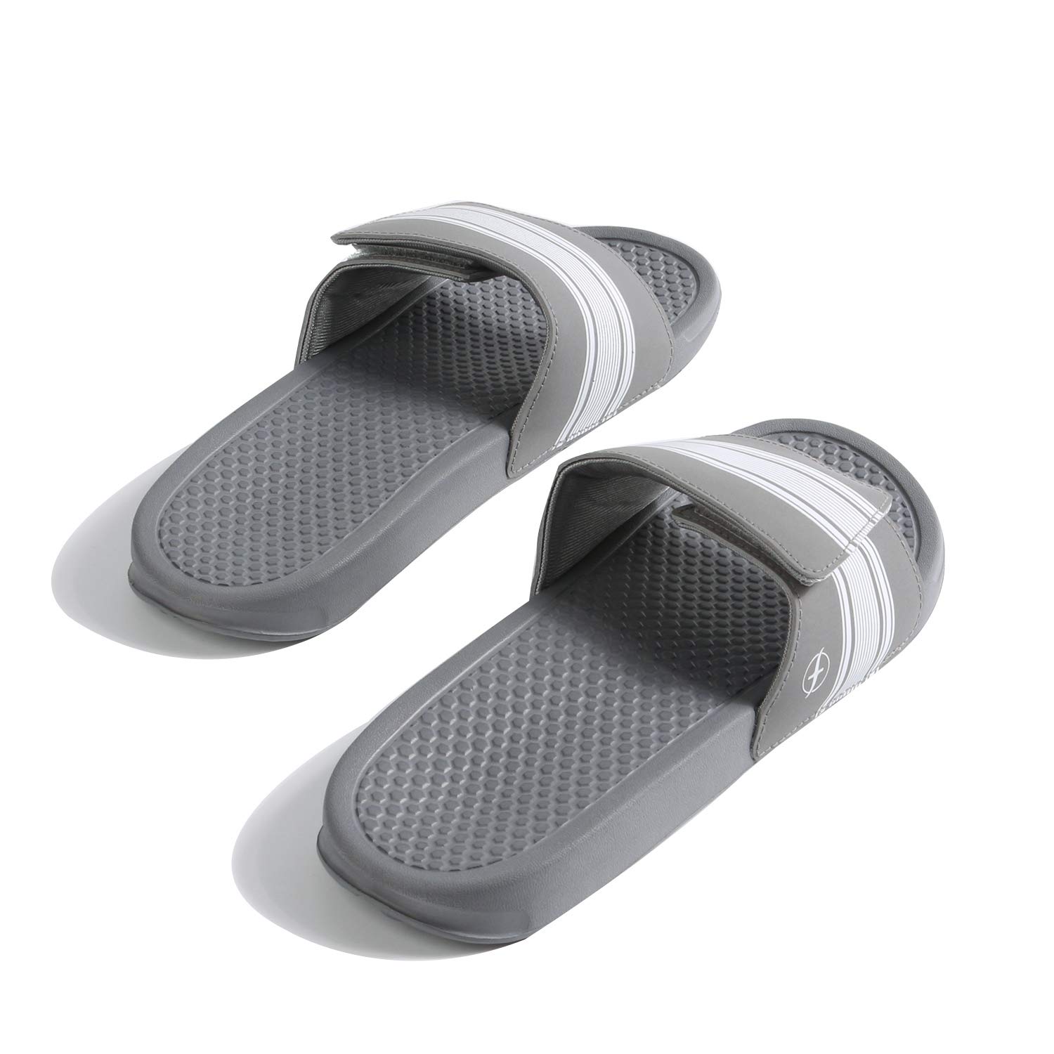 FITORY Mens Sliders,Velcro Slippers 