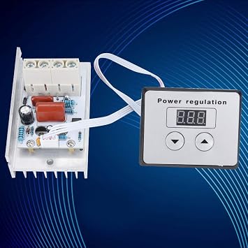 10000W SCR Digital Voltage Regulator Speed Control Dimmer Thermostat AC 220V 80A