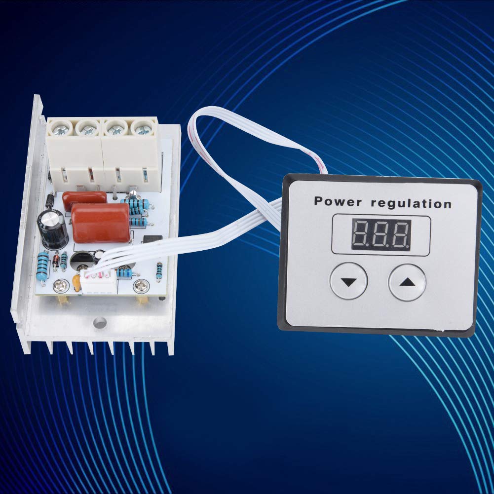 Switch Heat Silicon led 120v,10000W SCR Digital Voltage Regulator Speed Control Dimmer Thermostat AC 220V 80A