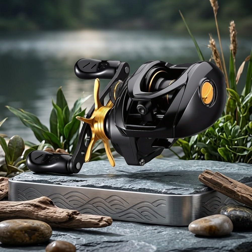 Kołowrotek Baitcasting Reel 4+1BB Elektroniczny układ hamulcowy | Łożyska kulkowe 4+1, odporne, płynne obracanie, konstrukcja, długotrwała wydajność