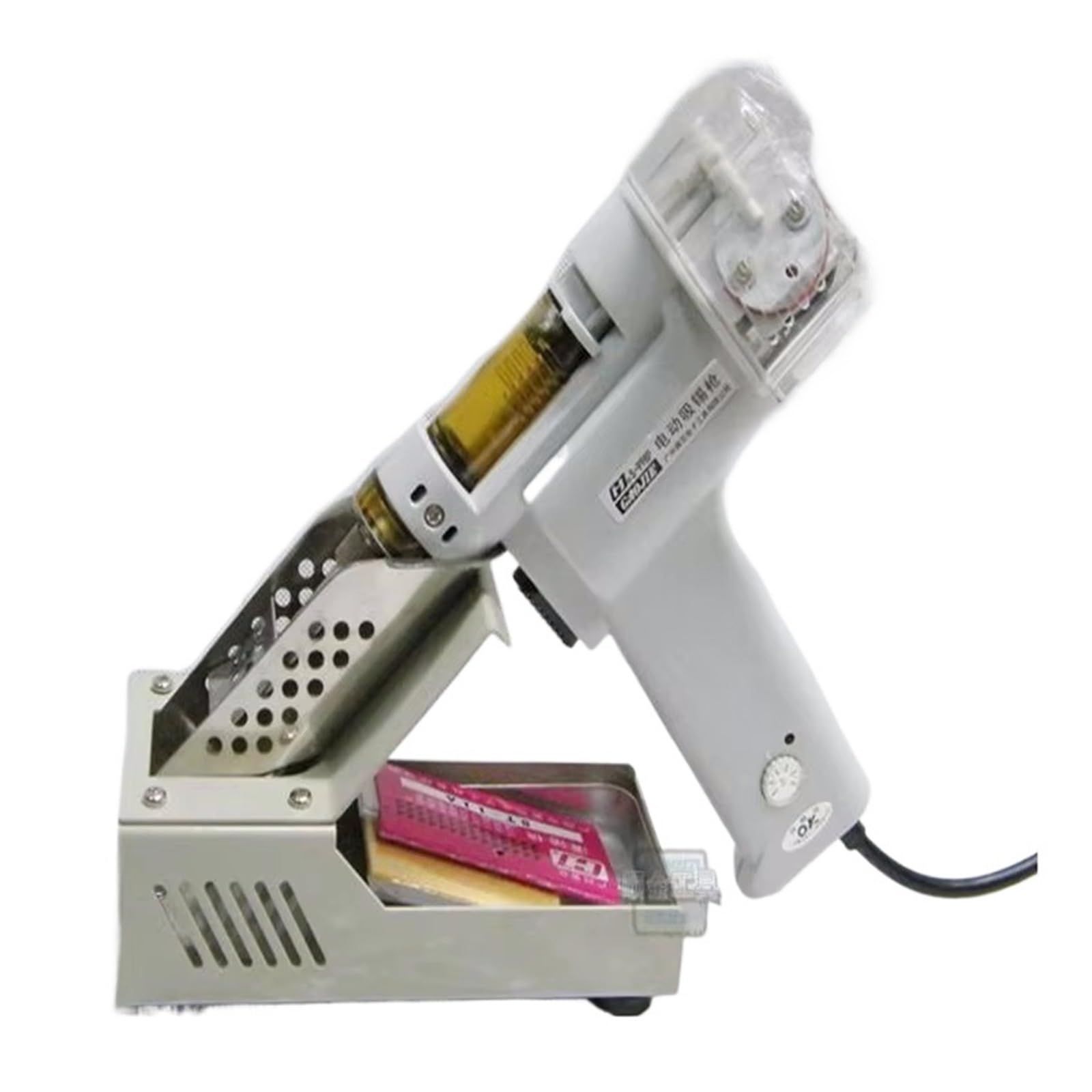 Automatyczny ssący pistolet elektryczny do pochłaniania cyny PN-998 Elektryczny pistolet próżniowy z podwójną pompą do odsysania lutu 100 W Dla początkujących DIY