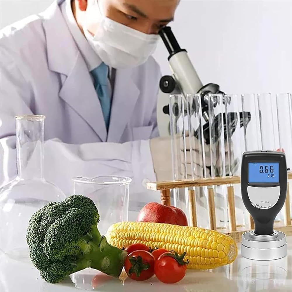 Medidor de humedad de alimentos, adopta sensor de humedad, medidor de actividad de agua, probador inteligente de actividad de agua, M