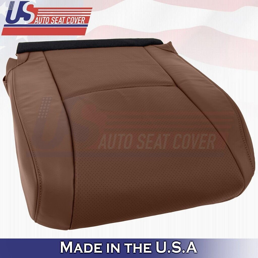 US Auto Seat Cover U.S.AutoSeatCover 2013 2014 2015 Compatible with Lexus RX350 Passenger Bottom Perfitsated Leather Cover Saddle