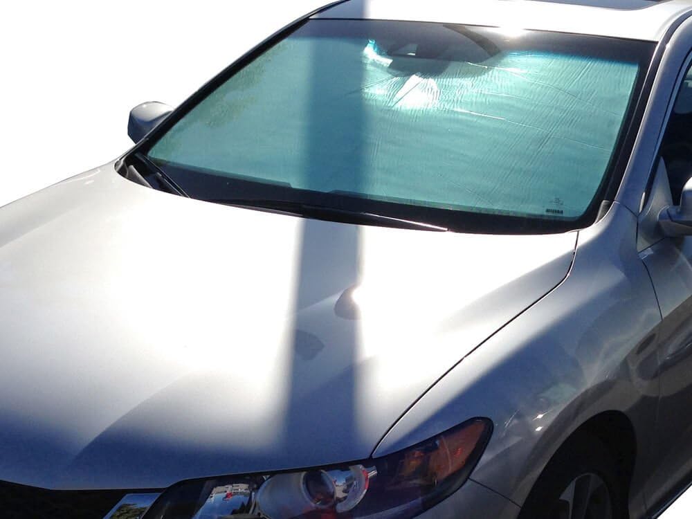 HeatShield, The Original Windshield Sun Shade, Custom-Fit for Honda Accord Coupe w/o Sensor 2013, 2014, 2015, 2016, 2017 Silver Series
