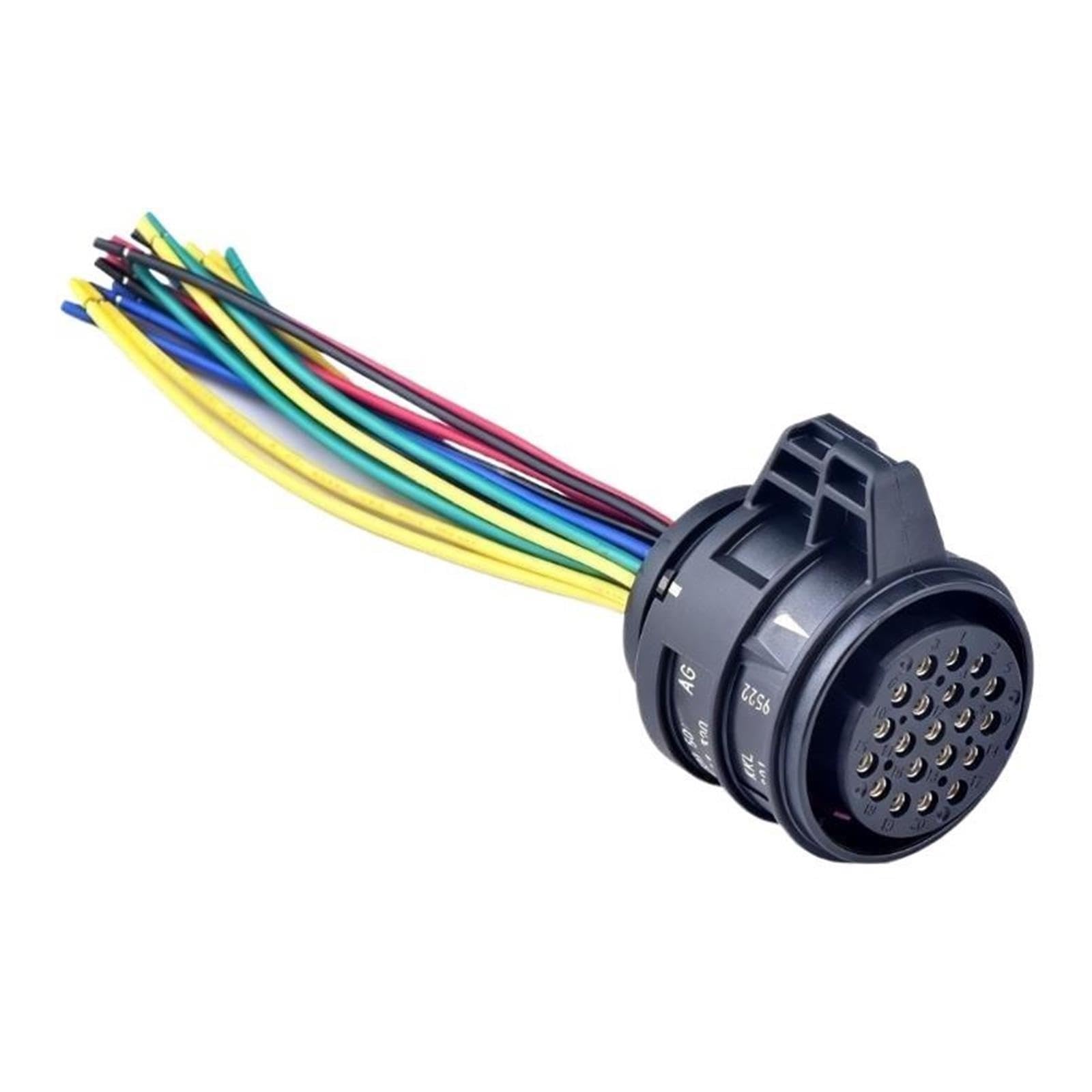 Conector automático de 20 pines, enchufe del mazo de cables 09432050 1J0927320(With 15cm wire)