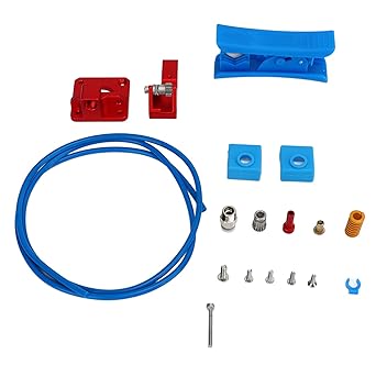 review Extruder PTFE Tube Kit, 2 Silicon Covers 3D Printer Parts High Speed Printing All Metal Extruder Heat Resistant Easy to Assemble for Ender 3 3 Pro 3S
