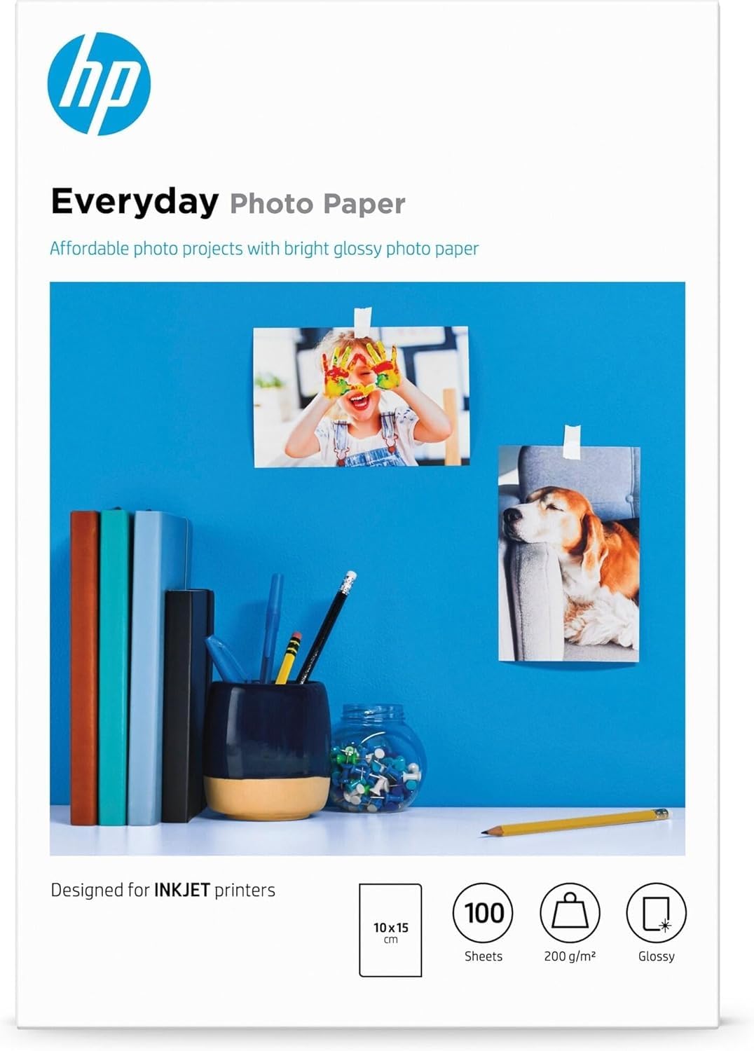 HP Everyday CR757A Papier fotograficzny błyszczący 200 g/m² 10x15 cm 100 arkuszy