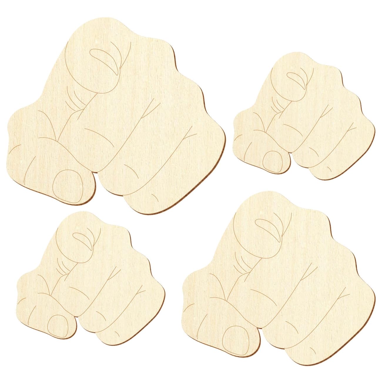 Wanted - Segnalibro a mano in legno, 3 – 50 cm, confezione da 100 pezzi, larghezza: 27 cm