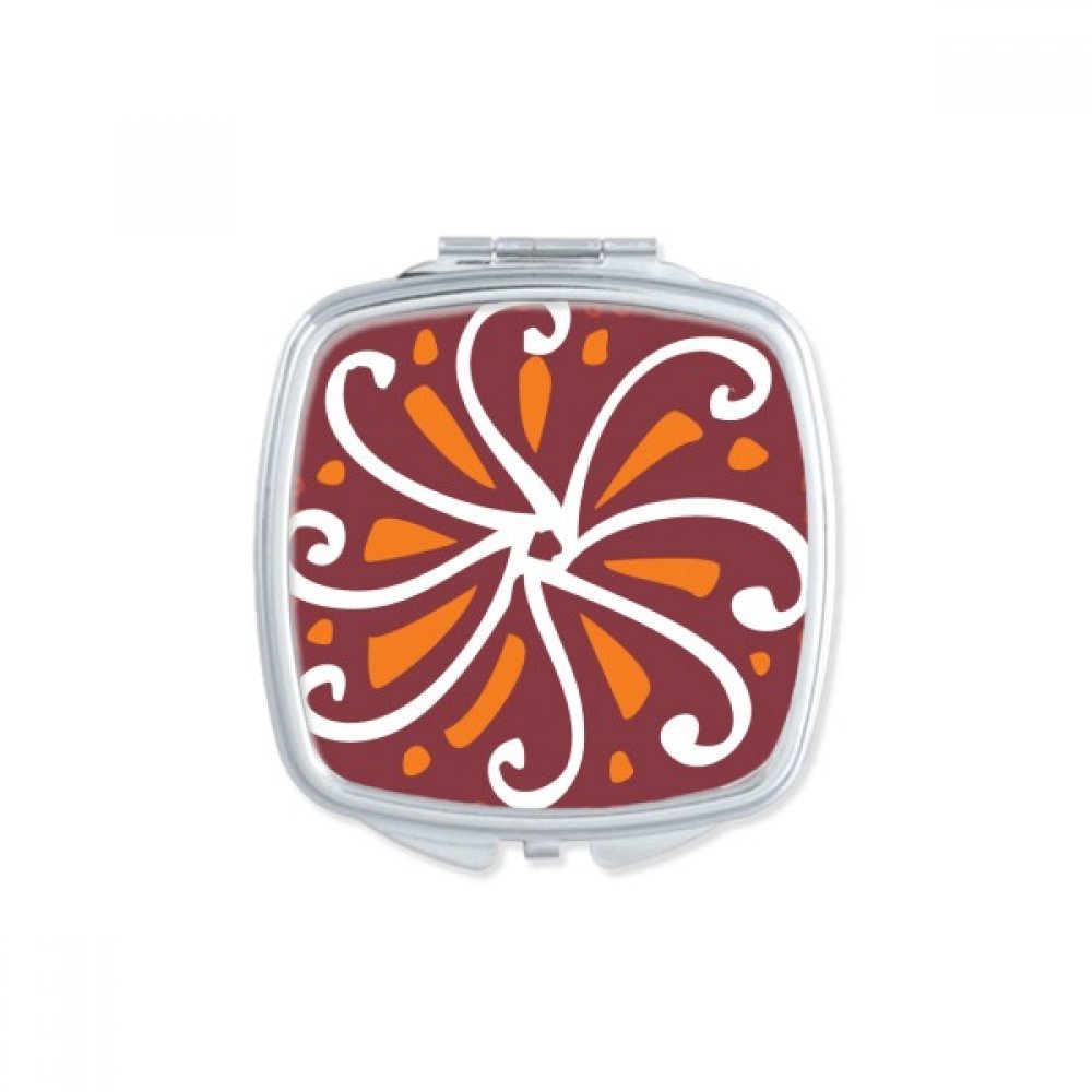 Miroir compact chrysanthème mexicain pour retouches rapides sans encombrement