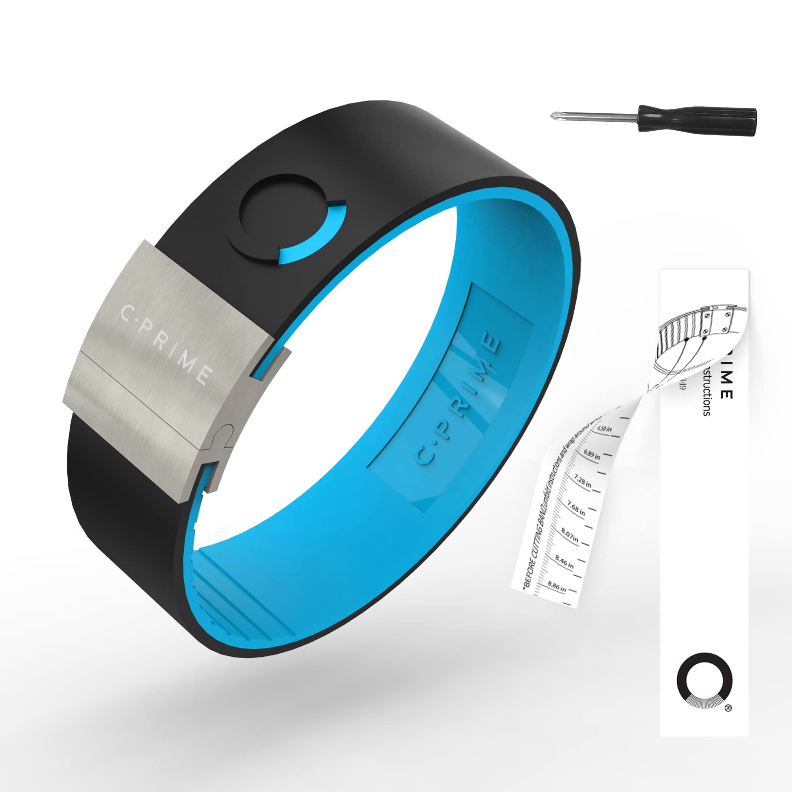 cPRIME Sports Balance Bracelet NEO Broadline Cold Size, Silicone Energy Bracelet Men Sport Bracelet Provide Endurance Strength for Sports