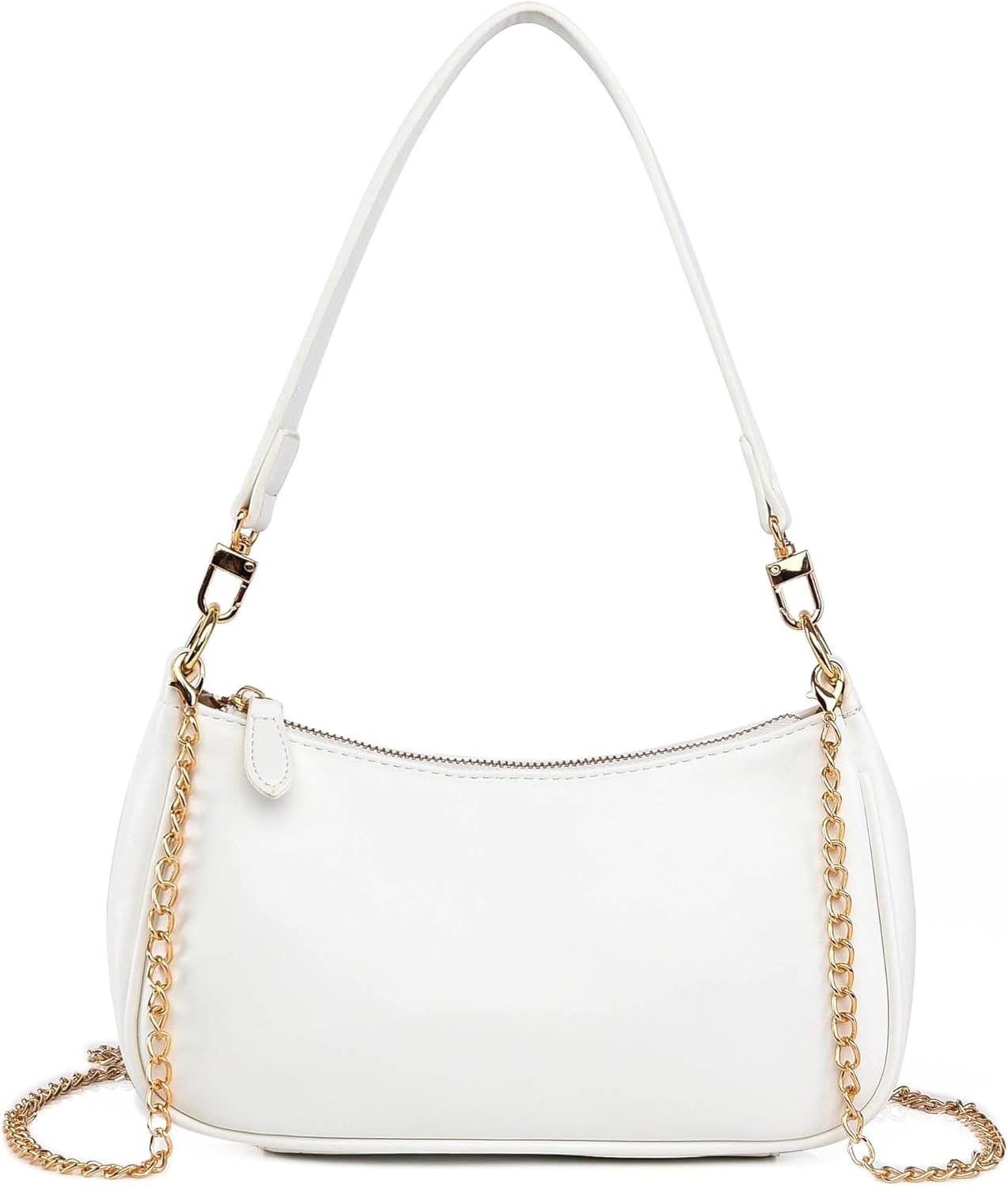 Gumhay Shoulder Bag for Women with 2 Removable Straps and Zipper Closure Crossbody Bags Clutch Tote HandBags Purses