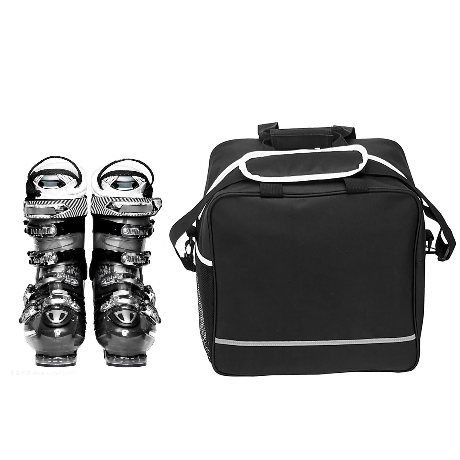 Zweiteilige Snowboard- und Stiefeltasche Combo wasserdichte Skitasche und Skischuhtasche für Snowboardausrüstung Skizubehör Tasche Zweiteilige Snowboard Reisetaschen Skizubehör Tasche