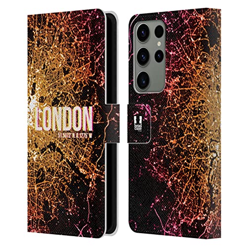 Housse cuir Samsung S23 Ultra finitions premium motif Londres lumières