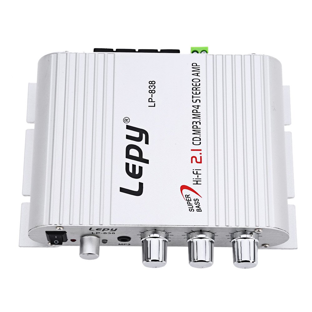 Generic Black : Lepy LP-838 Car Channel Amplifier Stereo Subwoofer