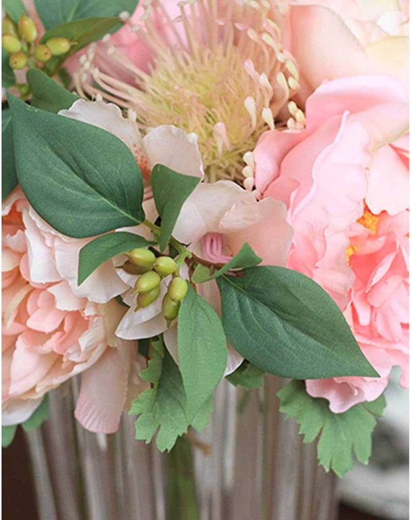 訳あり】Akanbi 花瓶 2点セット ネイビー＆ホワイト アートフラワー